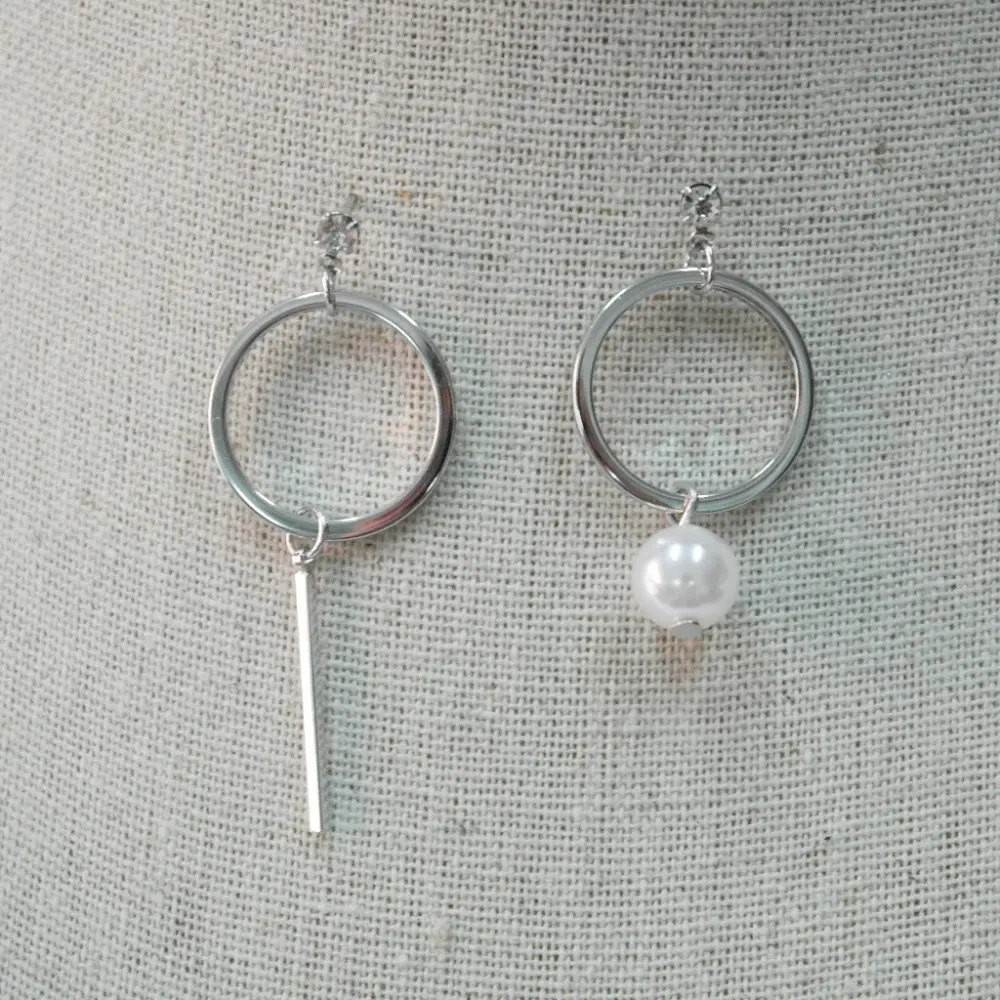 latest design fashion drop imitation pearl earring alloy imitation pearl earring