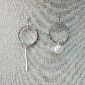 latest design fashion drop imitation pearl earring alloy imitation pearl earring