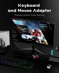 อะแดปเตอร์เกม Gamwing AIMZENIX AX600 MONSTER สำหรับ PS5, PS4, <span class=keywords><strong>XONE</strong></span>, X360, XSS, XSX, NS พร้อมช่องเสียบหูฟัง 3.5 มม. - Product Image 4