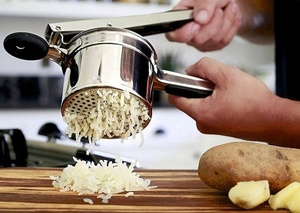 Durable Kitchen Fruit <b>Vegetable</b> Tools Heavy Duty Stainless Steel Potato Ricer Masher Press Presser - Product Image 6