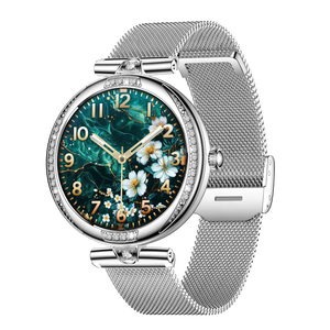 Montre intelligente étanche pour femmes, écran tactile, bracelet en acier inoxydable, suivi <span class=keywords><strong>du</strong></span> sommeil, <span class=keywords><strong>calendrier</strong></span>, rappel <span class=keywords><strong>du</strong></span> <span class=keywords><strong>cycle</strong></span> <span class=keywords><strong>menstruel</strong></span> magnétique - Product Image 6
