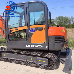 Excavadora de cadenas usada original Mini Doosan DH60-7, marca coreana, excavadora DH60 de segunda mano, maquinaria de construcción en venta - Product Image 3