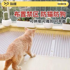 Tapis anti-griffures pour chats et chiens, rectangulaire, en plastique PP, protection du sol, anti-rayures - Product Image 1