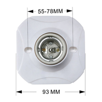 Prix usine E27 douille ampoule support de lampe de plafond ménage Base carrée support de lampe en céramique 250v vis résistant à la chaleur universel