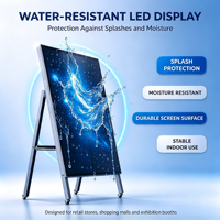 Layar LED Tahan Air IP65 P1.86 Indoor/Outdoor, Dapat Dipindahkan, Full Color, Tipe Lantai untuk Periklanan