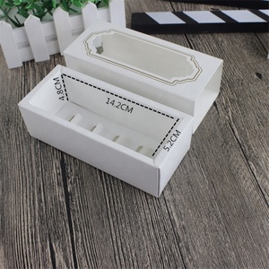 Customized Food Biscuit Macaron and Cookies Box Packing Paper Macaron <b>Boxes</b> With Window - Product Image 5