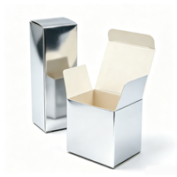 Boîtes en papier pliables blanches recyclables pour petits produits de beauté, emballage pliable