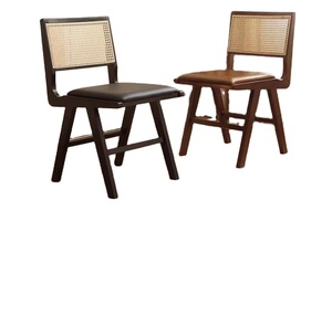 Chaise de salle à manger moderne en bois massif, tressée à la main, chaise longue de loisirs en rotin, pour la maison et le bureau, écologique, durable, imperméable ZN 541 - Product Image 2