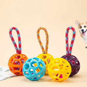 Brinquedo de corda para animais de estimação, bola de brinquedo TPR interativa para cães e gatos, resistente a mordidas, para limpeza e treinamento dos dentes - Product Image 5