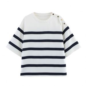 Top de Punto de Poliéster con Cuello Mandarín y Manga Corta, Estilo Pure Desire, 9 Colores, Corte Ajustado, Elegante y Favorecedor para el Verano - Product Image 1