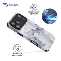 Funda de Teléfono Personalizada por Sublimación, PC+TPU 2 en 1, Acabado Brillante, Lente de Cámara Elevada, Bajo MOQ para iPhone 17 Pro Max Samsung S25