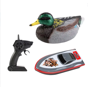 Huvelon - Barco de Control Remoto Eléctrico de <span class=keywords><strong>2</strong></span>.4GHz con Forma de Pato Mallard para Jugar en el Agua - Product Image 1
