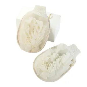 Bath Supplies Shower Bath Body Exfoliating Gloves Mitts Sponge Flower Peeling Dead Skin Smooth Body
