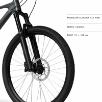 Vélo de montagne à cadre en carbone 27,5 29 pouces, 12 vitesses, frein à disque hydraulique, fourche à suspension pneumatique, axe traversant Boost, vélo de montagne pour adultes