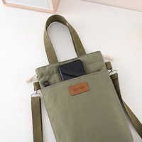 Sac de transport portable pour mini-bouteille, sac bandoulière personnalisé en tissu souple pour bouteille d'eau, téléphone, clés, voyages en plein air