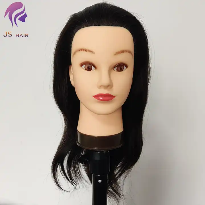 venta de fábrica 100% real pelo maniquí cosmetología muñeca maniquí cabezas  peluquería entrenamiento estilo práctica enseñanza cabeza