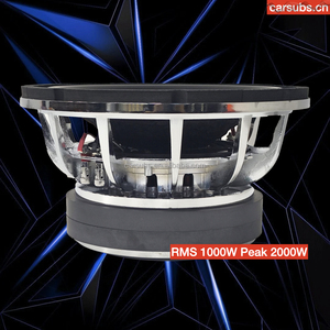 Subwoofer de voiture 12 pouces 4+4 ohms, haut-parleur de compétition, 1000W RMS, 2000W de crête, SPL, robuste - Product Image 4