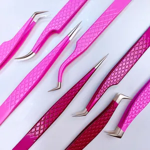 Fadvan Custom Fiber Tip Lash Tweezers Volume Lash Tweezers Fiber Tip Lash 90 Degree Fiber Tip Tweezers