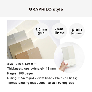 ปกกระดาษสไตล์กริดที่กำหนดเองสำหรับโรงเรียนสมุดบันทึกธรรมดาพร้อมด้ายผูกแบบกราฟิโล - Product Image 4