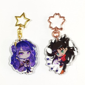 Époxy paillettes acrylique breloques porte-clés pas cher usine personnalisé Anime imprimé - Product Image 1