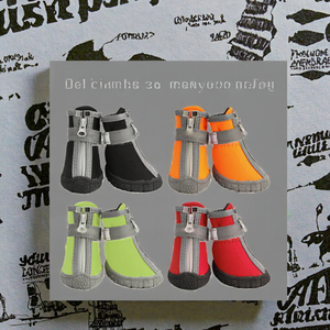 हॉट सेल फैशन डिजाइन पालतू मोजे सांस लेने योग्य बाहरी नरम नीचे जूते पानी के सबूत ठोस पैटर्न - Product Image 3