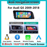 Carplay inalámbrico Multimedia para coche de 8,8 "para Audi A4L/A5/Q5 2009-2018 Sistema Inteligente Linux navegación GPS Android Auto