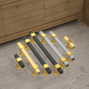 BAOCHUN Mm96 Gold Drawer Handles Modern Tiradores Manillas Jaladeras <b>for</b> Cabinets and Wardrobe Latest <b>for</b> Bedroom Use - Product Image 6