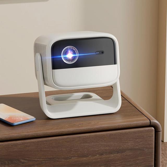 S7 Projector, Support 3D Cinema Effect, Bluetooth Audio, Wide Compatibility for Home Outdoor Hotel Bar KTV Entertainment