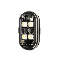Luces Estroboscópicas RGB TCYATO, Luces LED de Posición Inalámbricas para Motocicleta, Avión, Helicóptero, Advertencia, Nuevos Accesorios para Automóviles