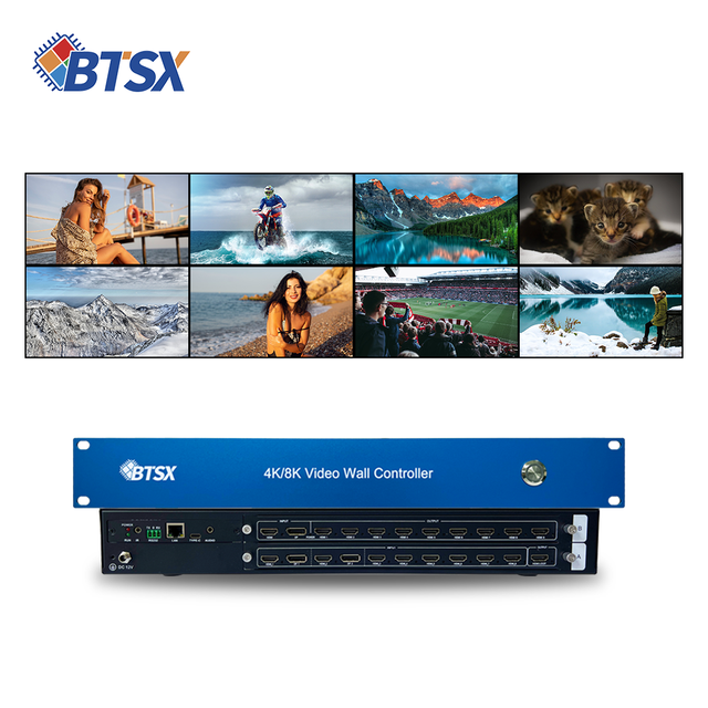 Professional 4K60 Multi-Screen Video Wall Processor for Command Center, Video Conference & Broadcast Studio, Seamless Matrix