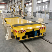 Chariot de transfert sur rail à vitesse personnalisable RGV (Véhicule sur rail intelligent) pour système de convoyage de palettes en usine
