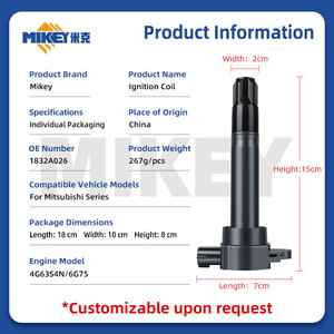 Koil Pengapian Mesin MIKEY 1832A026 untuk Mitsubishi Zinger Pajero 3-Pintu 5-Pintu Suku Cadang Mobil Berkualitas Tinggi untuk DQZ9168 4G63S4N 6G75 - Product Image 2