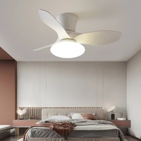 Ventilateur de plafond intelligent ultra-mince à fréquence variable pour chambre à coucher, avec lumière à spectre complet, compatible Tmall, modèle 89006