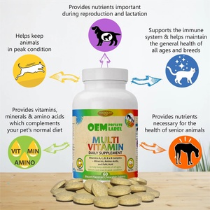 <span class=keywords><strong>Compresse</strong></span> multivitaminiche a marchio privato per cani e gatti con minerali di acido folico e aminoacidi integratore per cani Senior vitamina per cani - Product Image 3