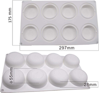 Moule en silicone 3D pour la pâtisserie, le cheesecake, le pudding, la gelée, la mousse au chocolat