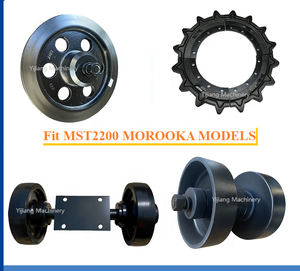 Morooka รถตักตีนตะขาบแบบติดตามช่วงล่างอะไหล่รถขนด้านล่าง MST700 MST800 MST1500ลูกกลิ้งส่วนล่างราง MST2200 - Product Image 3