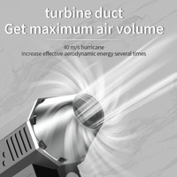 Ventilateur miniature puissant Crossgun, batterie, charge USB, ventilateur électrique portatif, souffleur d'air, turbine à vent X5 pour voiture