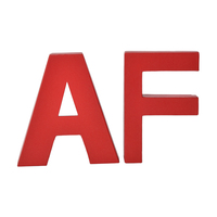 Vente en gros de boîte d'emballage en carton vide personnalisée, stratification mate en forme d'alphabet éponge pour fête d'anniversaire en famille en relief