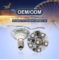 Lumières LED RGB Turbo 14 mm AC24V à fonctionnement automatique, préprogrammées, en plastique, à points lumineux, 360°, pour usage décoratif, IP65, parcs d'attractions