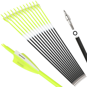 Arco e freccia per la caccia 31 pollici misto in fibra di carbonio ID 6.2mm 500 della colonna vertebrale con altri prodotti di tiro - Product Image 4