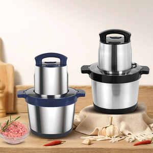 Meat <b>Grinder</b> 6L Stainless Steel Commercial Meat Mincer Garlic Crusher Vegetable Crusher Food Processor Multi Function Kitchen - Product Image 3