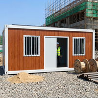 Maison conteneur détachable de 20 pieds, maison préfabriquée pour l'hébergement des travailleurs sur chantier