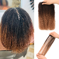 Extensions de cheveux humains 100% Originea, cheveux afro crépus en vrac pour micro-tresses, dreadlocks au crochet, tressage bohème, double trame