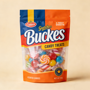 Sacchetto per Caramelle Minfly con Finitura Lucida, Personalizzabile, 150g, in <span class=keywords><strong>PVC</strong></span>, per Alimenti, Confezione in Plastica per Dolci, Gelatine, Cibo per Animali, con Chiusura a Zip - Product Image 3