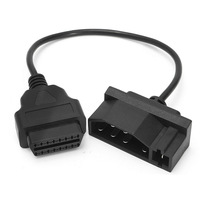 Câble adaptateur pour connecteur OBD II à 7 broches pour OLIVER, couleur noire