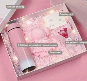 <b>Pink</b> Promotional <b>Gift</b> Set Intelligent Water Cup Vacuum Flask Business Style Cost-Effective <b>Gift</b> Box Lady's Birthday <b>Gift</b> - Product Image 6