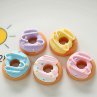Diy donat lucu Resin pipih bahan Resin pengisi untuk dekorasi