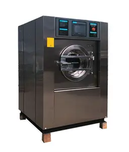 Profesional Komersial Peralatan Laundry Layar LCD Washer Extractor Harga Mesin Cuci Industri