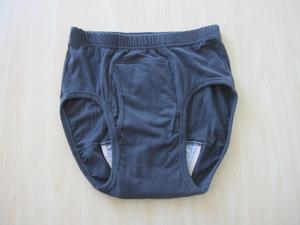 Caleçon <span class=keywords><strong>Boxer</strong></span> Respirant en Coton Tricoté Taille Haute pour Hommes Grandes Tailles avec Coussinet Anti-Fuite pour l'Incontinence - Product Image 3