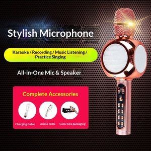 Microphone sans fil YS-90 pour téléphone mobile 5.0, karaoké KTV avec audio intégré, diffusion en direct, radio nationale - Product Image 4
